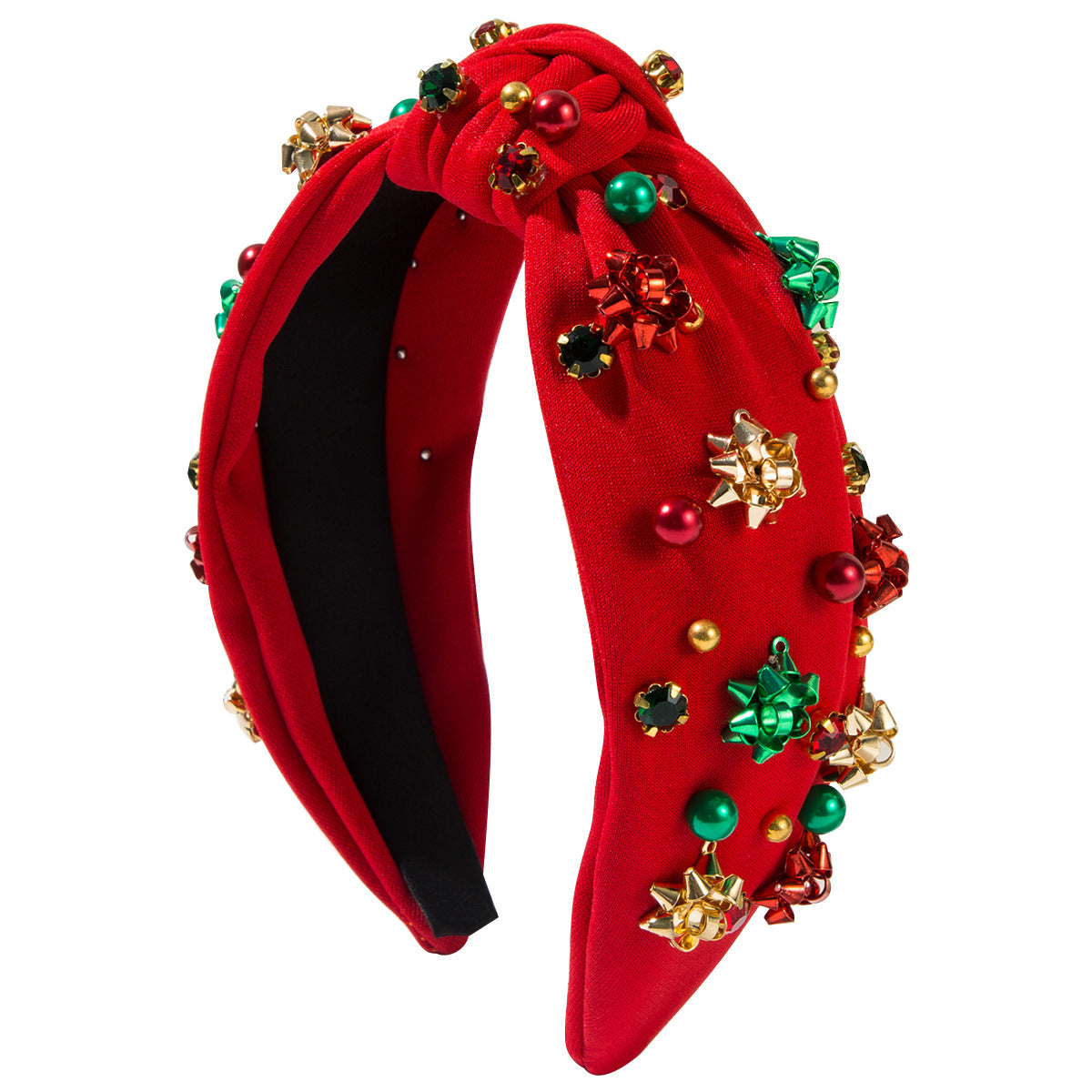 Wholesale Christmas Handmade Pearl Alloy Accessories Headband